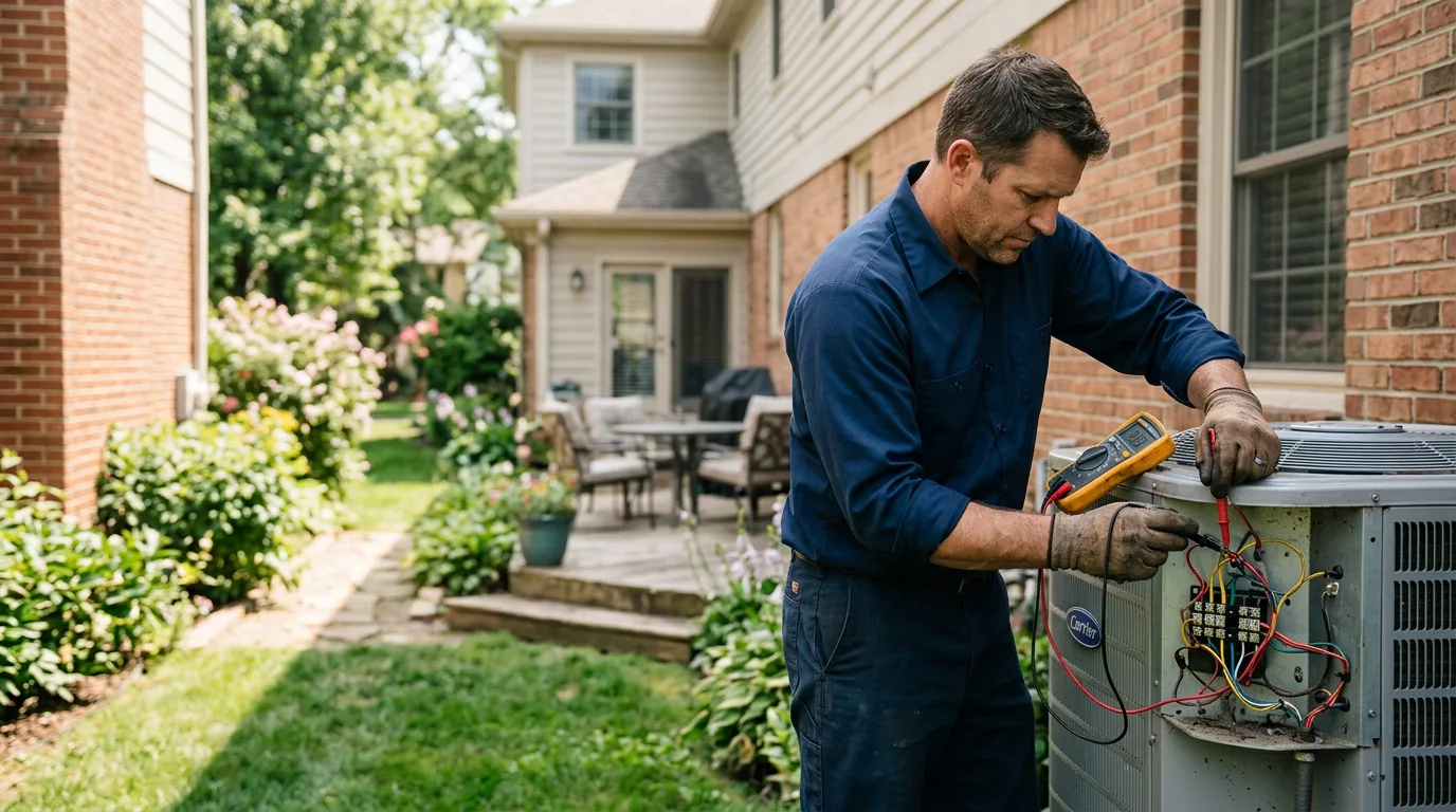 HVAC technician working near Buck Hill Falls, PA